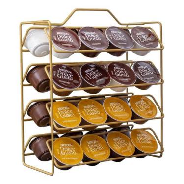 Imagem de Suporte Cápsulas de Café Dolce Gusto 32 unidades Porta Reforçado Preto