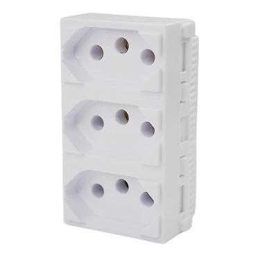 Imagem de Módulo Tomada Monobloco Tripla 10A I9 95123 Ilumi