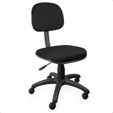 Imagem de Cadeira de Escritório Secretária Giratória Ergonômica com Rodízios, Espuma Injetada e Revestimento em Tecido - Home Gourmet