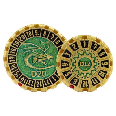 Imagem de Metal DND Dice Set Dungeons and Dragon Dice Set Metal Dragon Spinning Polyhedral Magic 7 PCS Dice Set with Gift Box Suitable for D&D Table Games Play Cards PRG MTG(Spinning Dice_Pearl Gold Black)