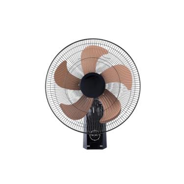 Imagem de Ventilador de parede 110/220 V Maxx Force Cooling Fan 5 pás 3 velocidades Ventilador de hélice de liga (Preto, 110V)