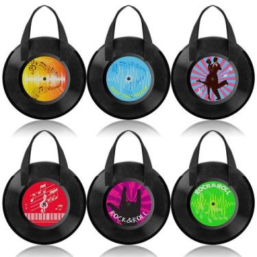 Imagem de Bolsas de lembrancinhas Fanfanwin Rock and Roll 36 unidades de música 