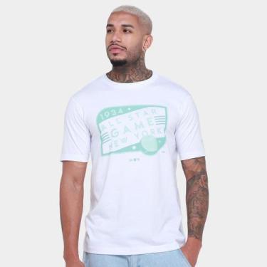 Imagem de Camiseta New Era All Core Mlb Neymet Whi Masculina, Branco, P