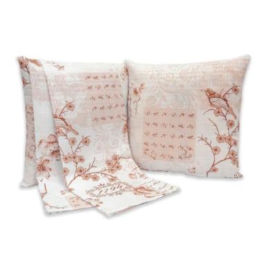 Imagem de Kit Peseira Queen + 2 Capas de Almofadas Piquet Favinho - BEM ME QUER,