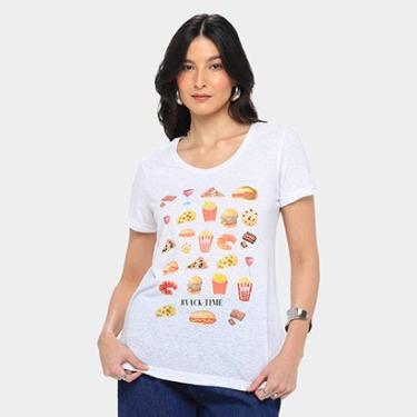 Imagem de Camiseta Canal Snack Bordada-Feminino