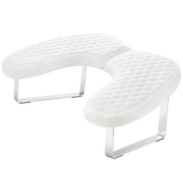 Imagem de Apoio de Mão Almofada Punho Manicure Conforto Luxo (Branco)