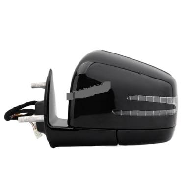 Imagem de Conjunto de espelho retrovisor lateral com luzes compatíveis com Mercedes-Benz X164 W164 GL320 ML320 2005 2006 2007 2008 2009 2010 2011(1pc Black left)
