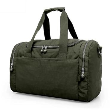 Imagem de Mochila Bolsa Academia Treino Dia A Dia Unissex Transversal Com Alça De Ombro (Verde-militar)