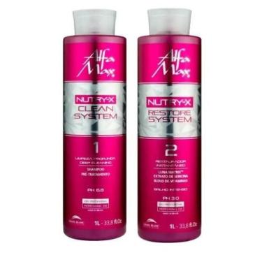 Imagem de Alfa Max Kit Escova Progressiva 2x1L - Agi Max