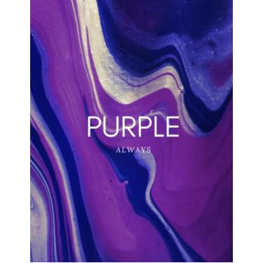 Imagem de Purple Notebook: Simply Designed Soft Cover Journal For Women | Ideal For Work Or Study | 100 Pages | Checkered Notebook