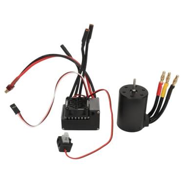 Imagem de Conjunto combinado de controlador de velocidade elétrico Ainoli 3650 Motor sem escova 60A ESC sem escova para carro RC 1/10 (4300KV)