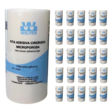 Imagem de Cx Master com 108 Rolos Fita Adesiva Microporosa 10cm x4,5m - Wiltex