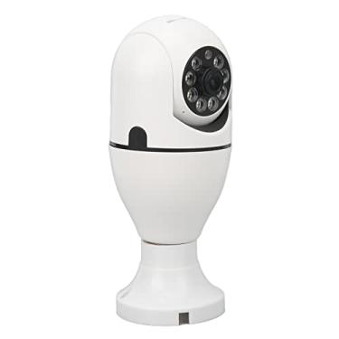 Imagem de KIMISS Câmera de Segurança Com Lâmpada de 360 ​​graus Panorâmica Infravermelha de Vigilância WIFI Com Base de Interface E27 para Home Office Escola Plástico Metal 256g