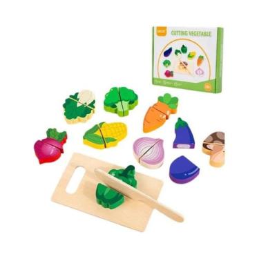 Imagem de Conjunto De Brinquedos De Cozinha De Madeira Para Crianças, Jogo Educa