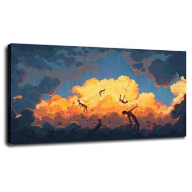 Imagem de Sky Canvas Prints Floating Multiple Poster Wall Art For Home 1 peça Decorações com moldura 50.8 cm x 30.5 cm