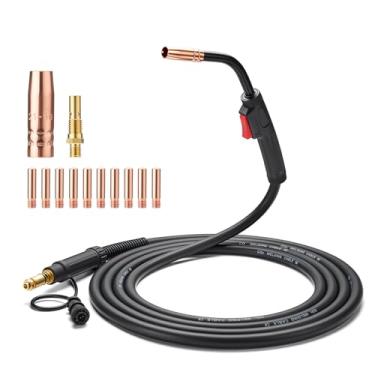 Imagem de Welding Knight Pistola de solda MIG 100 Amp de substituição para Lincoln Magnum 100L K530-6 serve para Pro MIG 140 180, SP-140T 180T, Easy-Core 140 180, Weld-Pak 125 125HD 140HD MIG Tocha de soldagem