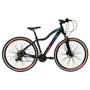 Imagem de Bicicleta Aro 29 Ksw Mwza Feminina Alumínio Câmbios Shimano 24v Freio Hidráulico K7 Garfo C-trava preto-pink-Azul;ta
