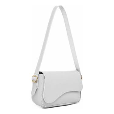 Imagem de Bolsa Pequena Transversal Com Flap Ondulado De Ombro - JS Bolsas, Bran