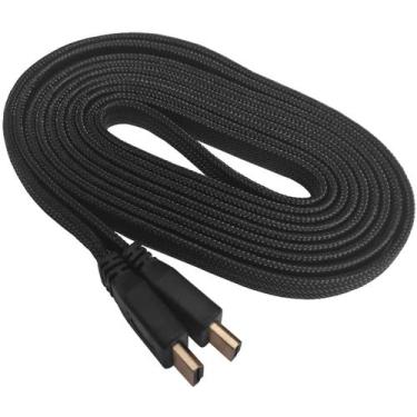 Imagem de Cabo Hdmi Alta Resolução Full HD 4K UHD 1080P Tv Computador Trançado 3