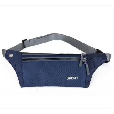 Imagem de Pochete slim fina impermeável unisex ajustável discreta - XT, Azul