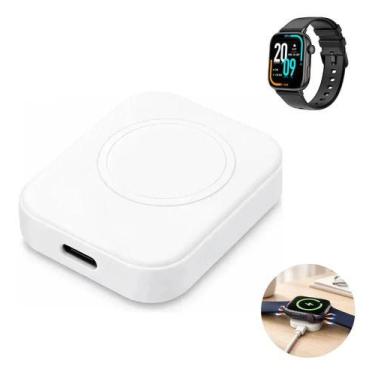 Imagem de Base Carregador Para Smartwatch Colmi Modelos Magnéticos Branco - Xila