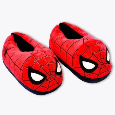 Imagem de Pantufas De Personagens Animados 3D - Zonacriativa, HOMEM ARANHA, M