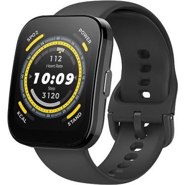 Imagem de Relógio Inteligente Amazfit Bip 5 46mm A2215 GPS, Chamadas Bluetooth, Bateria de 10 dias, Tela ultra grande, Rastreamento de passos, Alexa Built-In, AI Fitness App (Black)