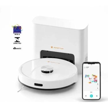 Imagem de Robô Aspirador Kuanttum X10 com Navegação a Laser e Base Autolimpante 