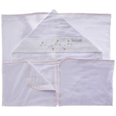 Imagem de Minha Casa Baby Toalha De Banho Malha - Ramo De Flor Rose - Medida 90Cm X 106Cm Rose Grande