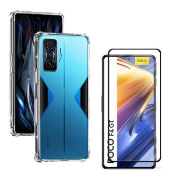 Imagem de Capa Capinha Transparente + Película de Vidro 3D Para Poco F4 GT - (Hard Glass Store)