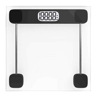 Imagem de balanças de gordura corporal inteligentes, balanças de banheiro balança de pesagem de alta precisão com monitor de composição de gordura corporal, IMM, peso corporal, massa muscular