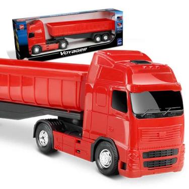 Caminhao De Brinquedo Iveco Plataforma Com Trator Radical