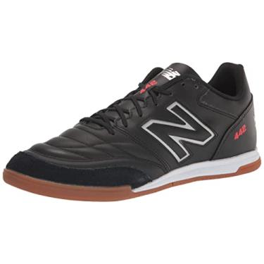 Imagem de New Balance Tênis de futebol masculino 442 V2 Team in Soccer, Preto/branco, 11 Wide