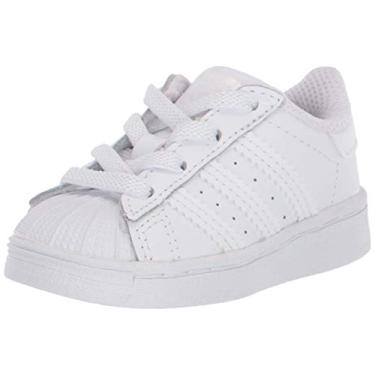 Imagem de adidas Originals T nis infantil unissex Superstar el stico, Branco/Branco., 6 Toddler