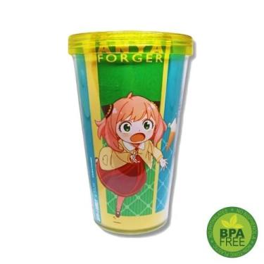 Imagem de Copo com Tampa e Canudo 450 ml Spy x Family - Anya Forger - Clube Comi