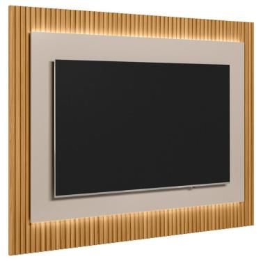 Imagem de Painel Para Tv Suspenso 70 Pol 200cm Real L06 Tauari/off White Fosco - Mpozenato