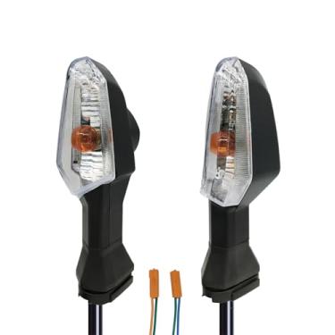 Imagem de SPNUVR Lâmpada indicadora de seta de motocicleta para KAWASAKI Z250 Z300 Z750 Z800 Z1000 Versys 650/1000 para Ninja 250 300 400 650 ER-6F ER-6N (transparente)