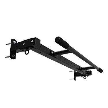 Imagem de Barra de puxar montada na parede com design de 4 furos mais estável para uso interno e externo, peso máximo, 200 kg, barra reta para pendurar na parede, equipamento de ginástica para treinamento