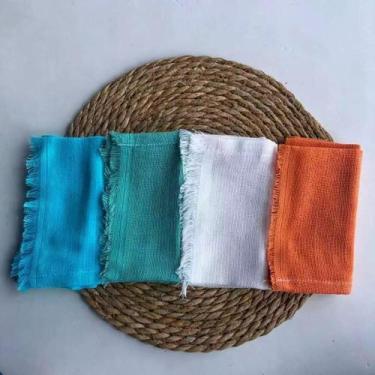 Imagem de Pano de Pia Colorido 100 Algodão para Limpeza 36x33cm Não Solta Pelo R