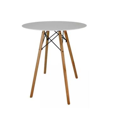 Imagem de Mesa Bistrô Bar Redonda 60cm Branca