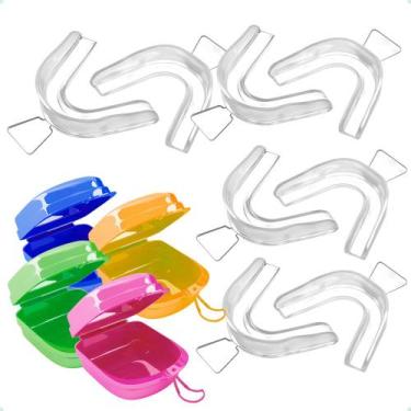 Imagem de Kit 8 Moldeiras Clareamento Dental Termomoldável + 4 Cases - MDR