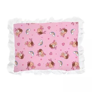 Imagem de Travesseiro bebe turma da monica incomfral cor: rosa, ROSA
