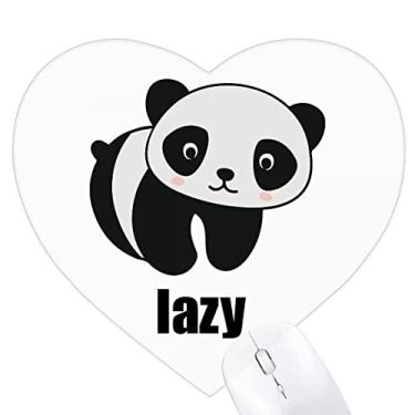 Imagem de Mousepad Lazy adorável desenho de gato Panda coração gordo tapete de borracha para escritório
