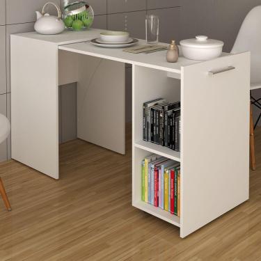 Imagem de Armário Para Escritório Retrátil 1 Prateleira Branco Me4170 - Tecno Mobili