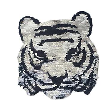 Imagem de FAKEME Emblema de aplicação de jeans com lantejoulas de desenho costurado em forma de artesanato para você mesmo