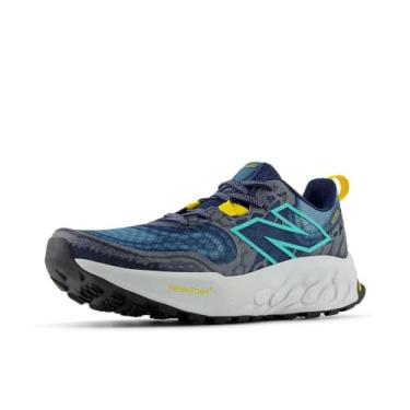 Imagem de New Balance Tênis de corrida masculino Fresh Foam X Hierro V8 Trail, Azul marinho/cinza quartzo/jade cibernético, 10 X-Wide