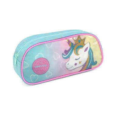 Imagem de Estojo Escolar Infantil Unicórnio Up4You, Verde