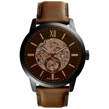 Imagem de Relógio Masculino de Quartzo Automático, com Pulseira de Couro, FOSSIL ME3155, Marrom