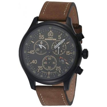 Imagem de Relógio Masculino Analógico Expedition com Cronógrafo de Quartzo, Modelo, TIMEX T49905, Marrom Escuro