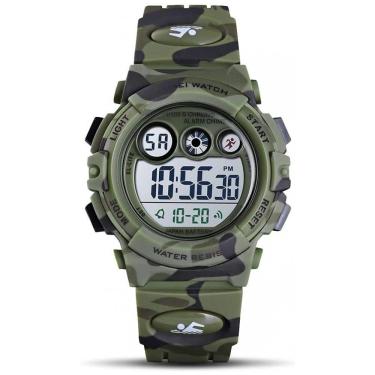 Imagem de Relógio Digital com Cronômetro para Crianças de 5 até 15 Anos, GOLDEN HOUR, Verde